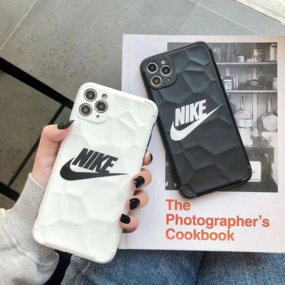 Iphone 11 cases Black White Nike